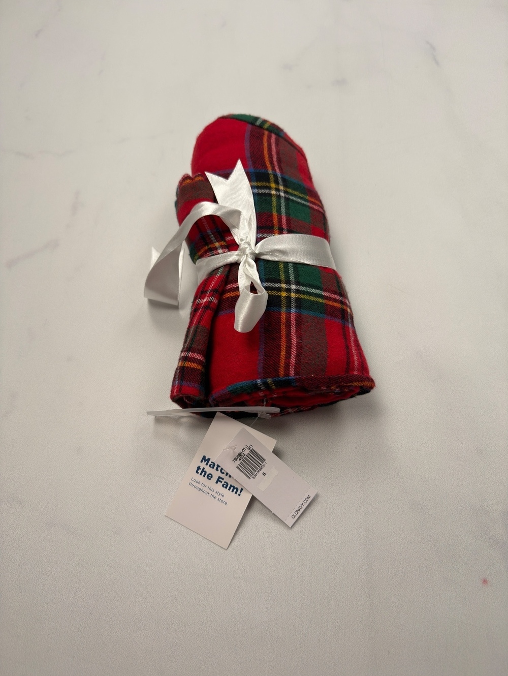 Old Navy Plaid Pajama Pants Red Multicolor 2010s Cozy Relaxed Fit - Womens S NWT